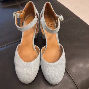 Sézane Katie Babies in blue denim, size 39 ~ BNIB!